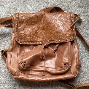 *USED* real Leather THE SAK VENTURA CONVERTIBLE BACKPACK